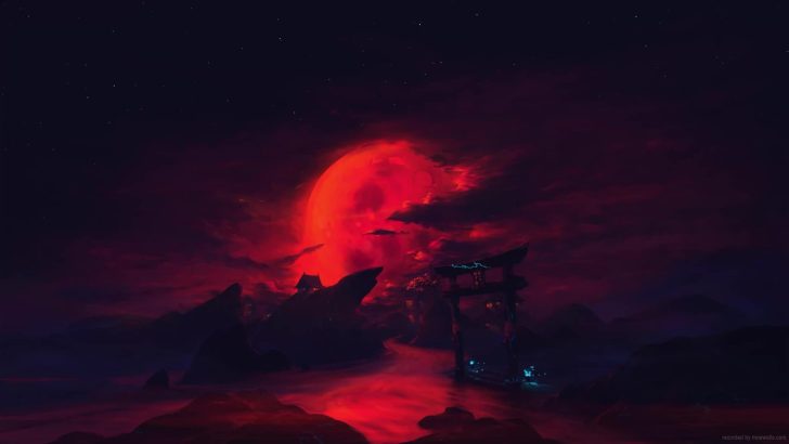 HD red moon wallpapers  Peakpx