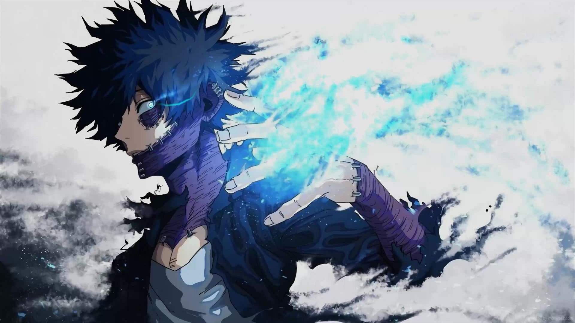 Dabi Jet Burn Blue Flame My Hero Academia Live Wallpaper - MoeWalls