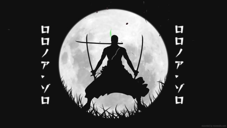 Zoro One Piece Black White Live Wallpaper - MoeWalls