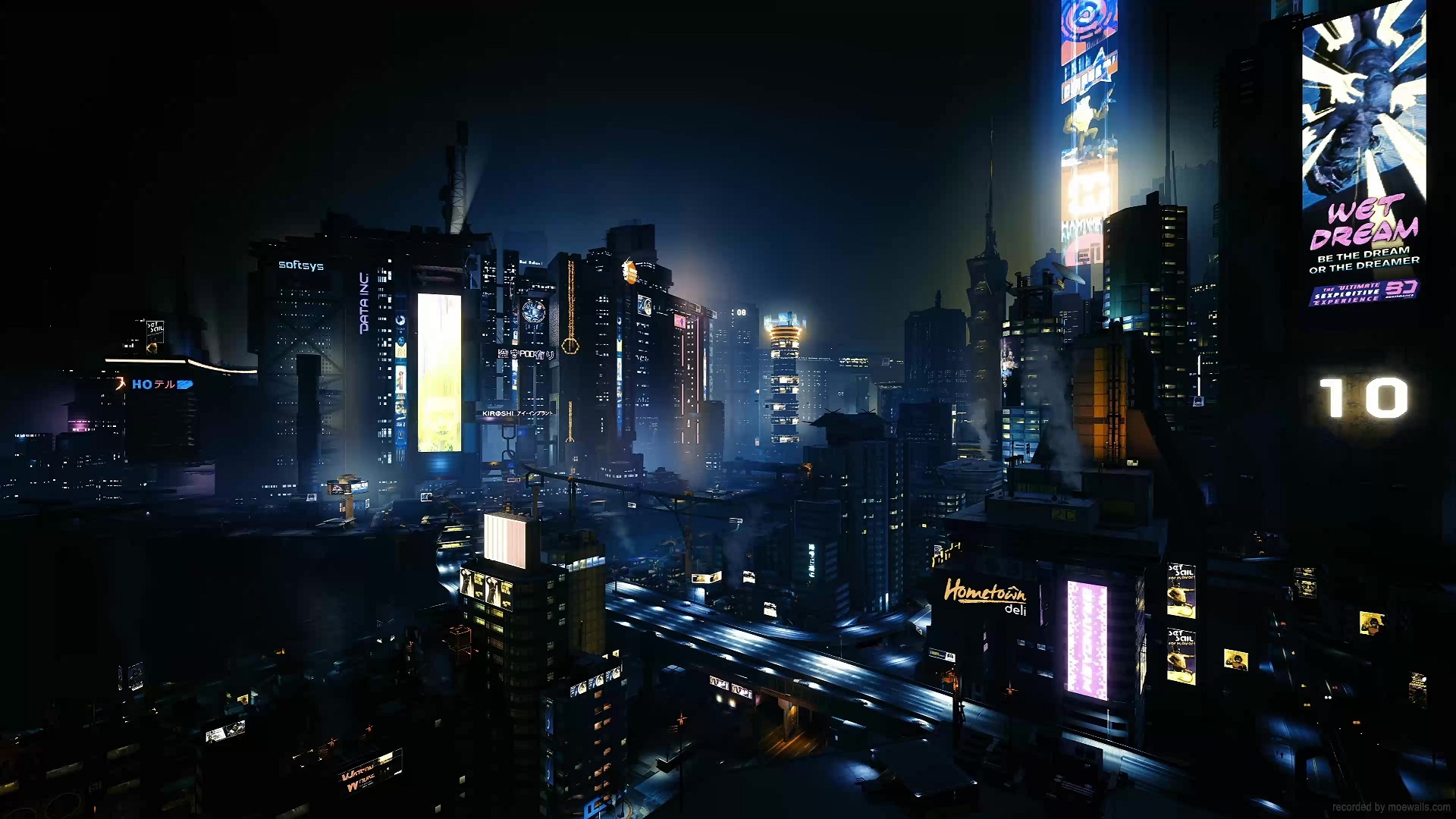 Cyberpunk 2077 Night City Live Wallpaper - MoeWalls