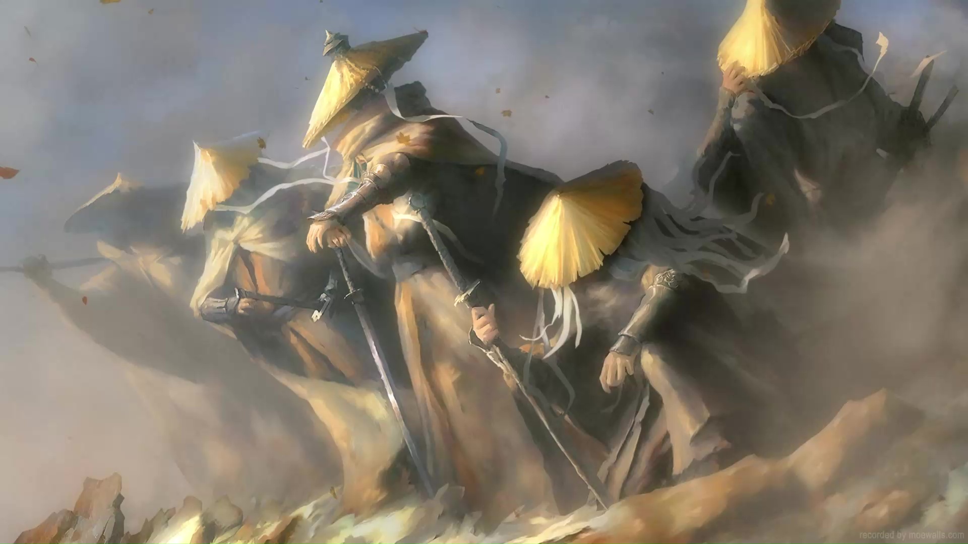 Desert Five Swordsmen Live Wallpaper - MoeWalls