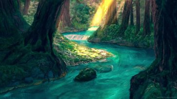 Animated Waterfall And Green Wallpaper Mobile Wallpaper  Waterfall  wallpaper Beautiful scenery pictures Waterfall