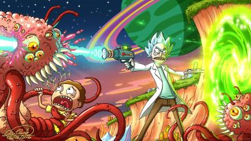 3840x2160] Rick and Morty in a Portal : r/wallpaper