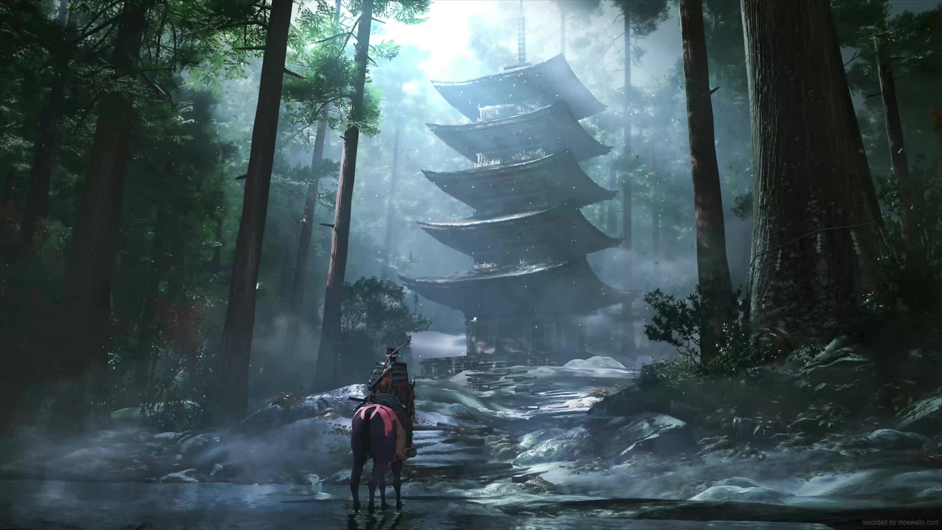 Golden Temple Ghost Of Tsushima Live Wallpaper Moewalls