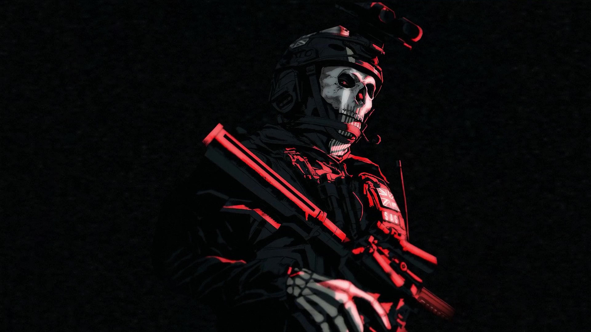 Download free Live Wallpaper Call Of Duty: Modern Warfare II Ghost and Wall...