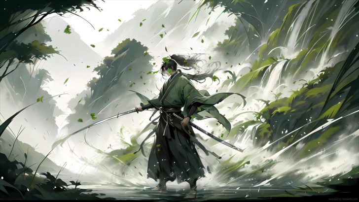 Lone Samurai [3239x1851] : wallpapers | Samurai wallpaper, Scenery wallpaper,  Anime scenery wallpaper