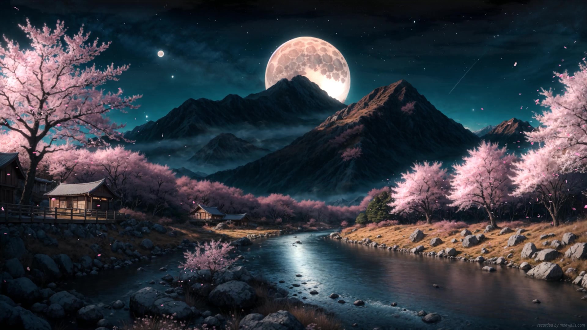 Cherry Blossom Lake Animated Wallpaper by livewallpaperspc on DeviantArt