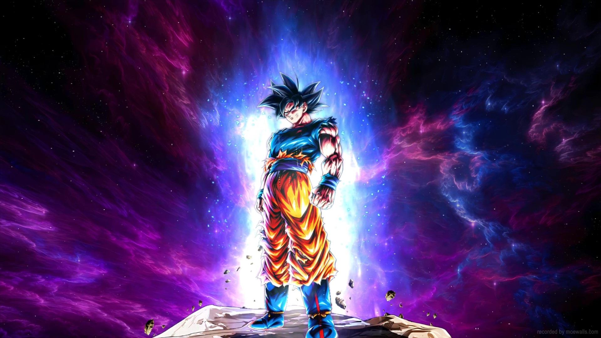 Ultra Instinct Goku Galaxy Live Wallpaper - MoeWalls