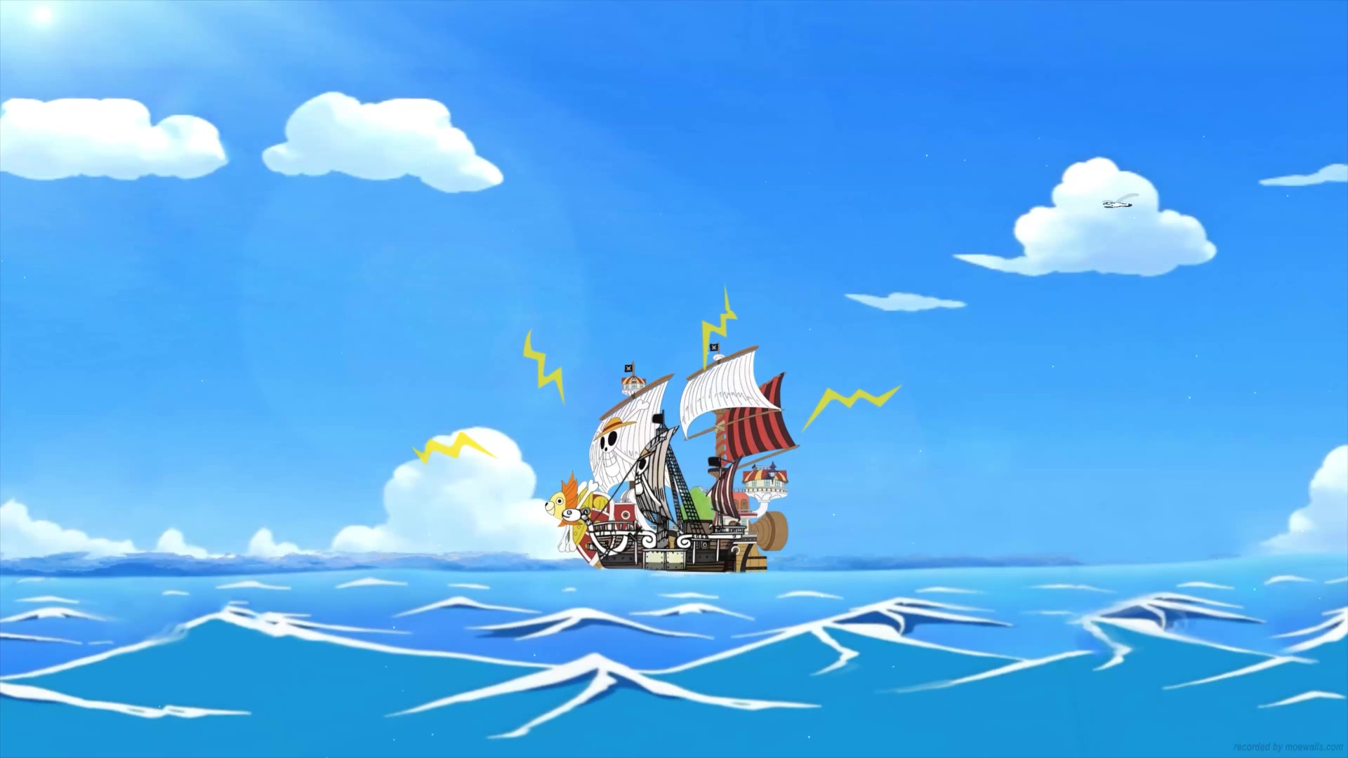 Thousand Sunny Ship In The Sea One Piece Live Wallpaper - MoeWalls