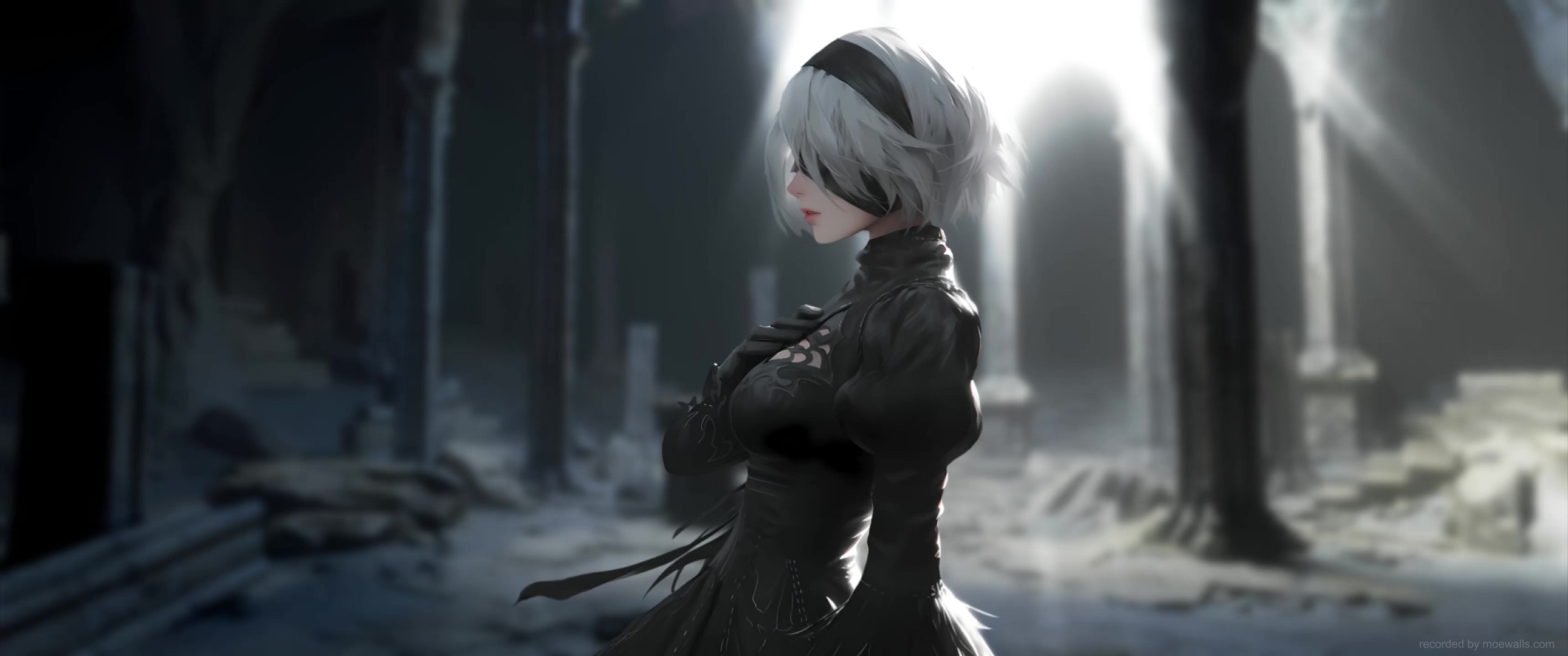 YoRHa No.2 Type B NieR: Automata Live Wallpaper - MoeWalls