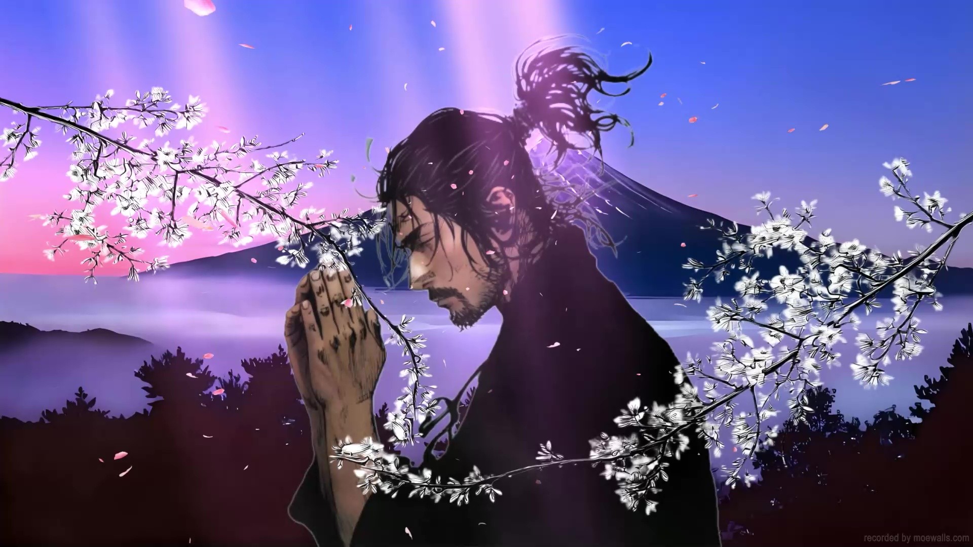 Miyamoto Musashi Praying Vagabond Live Wallpaper - MoeWalls